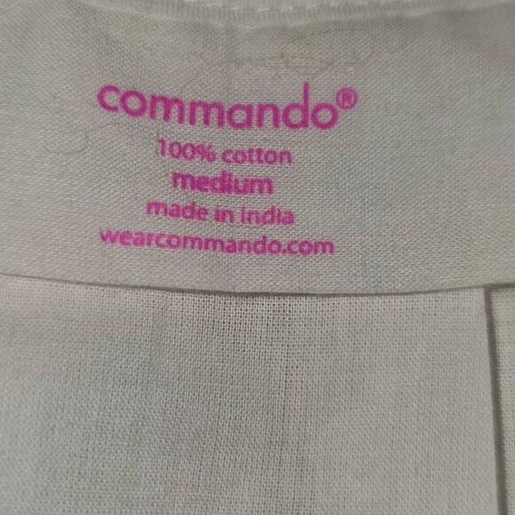 NWT Commando Womens White Cotton Voile Cami Medium - Picture 3 of 3